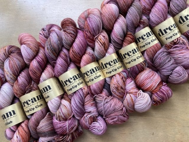 Heidi deep shades of purple made in the USA 100/% merino wool